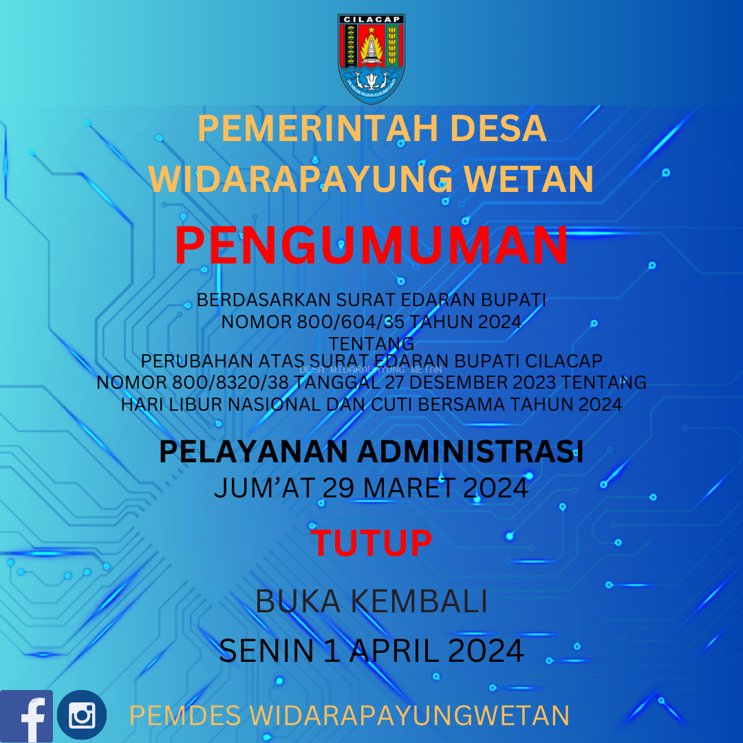 Pengumuman Libur Wafat Isa Almasih
