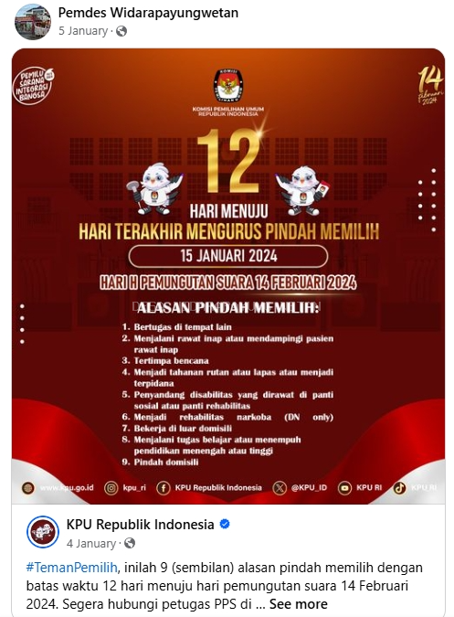 12 HARI MENJELANG PEMILU 2024