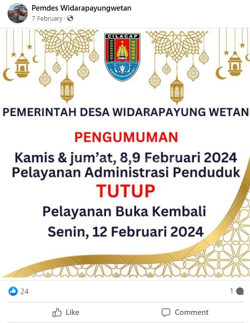 Pengumuman Libur dan cuti bersama