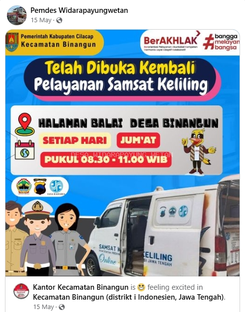 Pembukaan Kembali Samsat Keliling