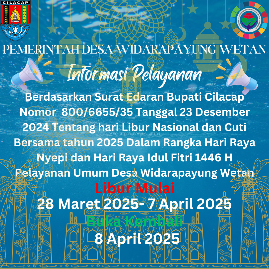 Informasi Pelayanan Pemerintah Desa Widarapayung Wetan Tentang Hari Libur Lebaran