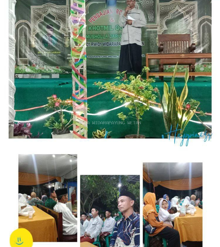 Pengajian Rolasan Di Mushola Darul Abror RT 01 RW 01 Desa Widarapayung Wetan