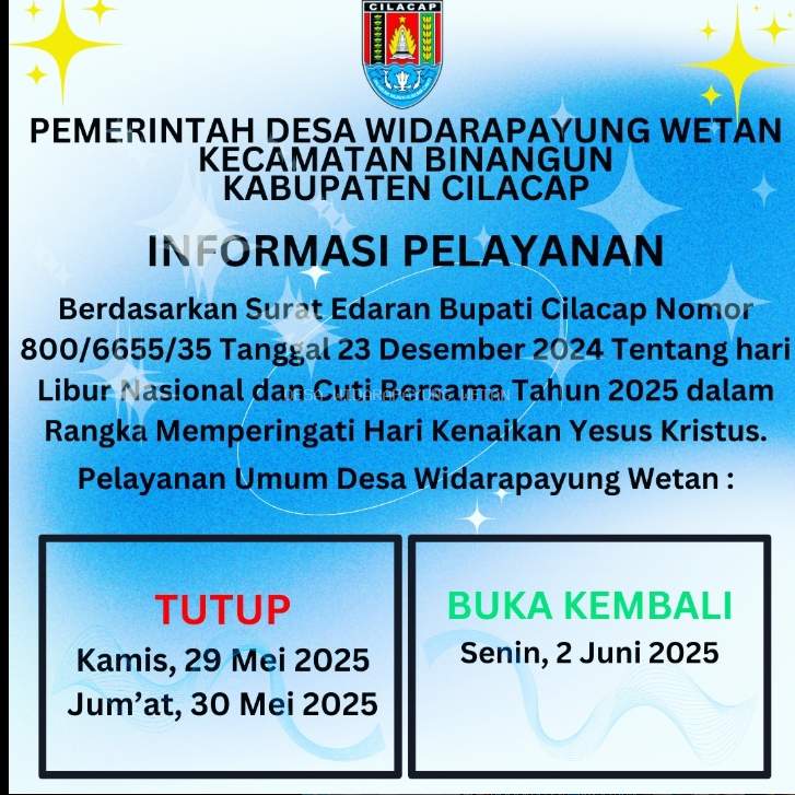 Pengumuman Libur dan Cuti Bersama Peringatan kenaikan Yesus Kristus 2025