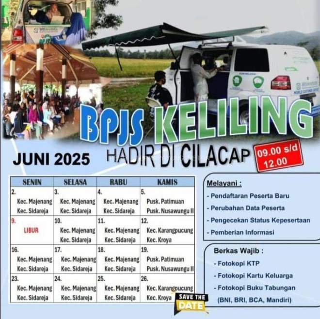 Jadwal BPJS Keliling Bulan Juni
