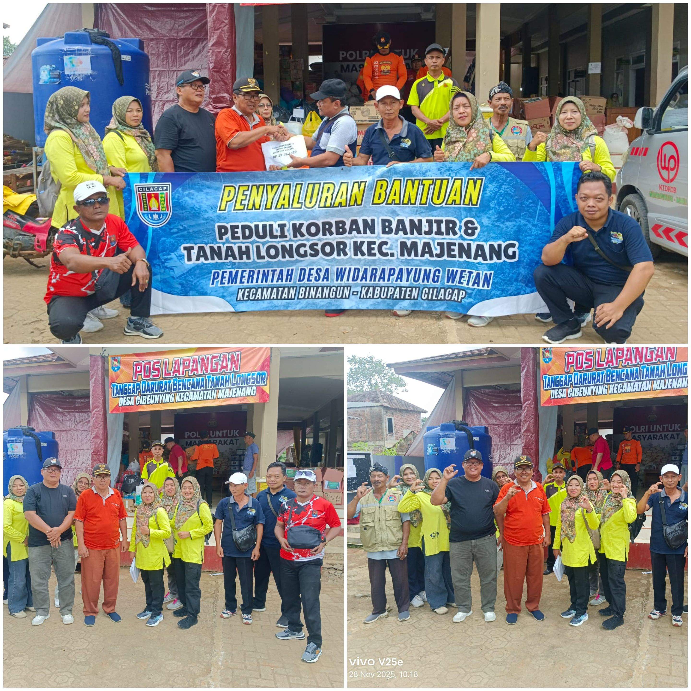 Penyaluran Bantuan Peduli Korban Banjir dan Tanah Longsor