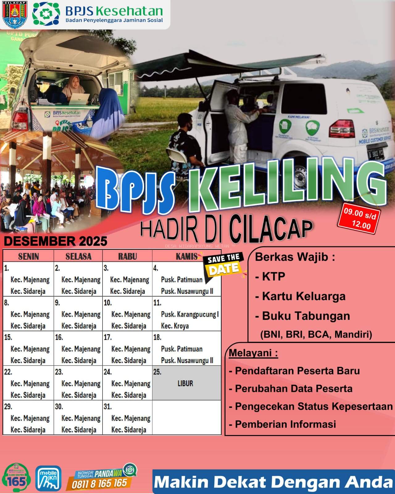 BPJS Keliling Kabupaten Cilacap, Simak Jadwal dan Lokasinya